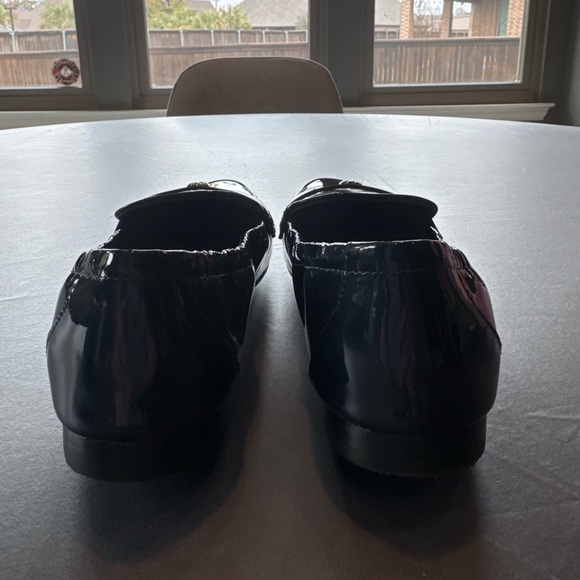 Tory Burch Patent Leather Loafers, Deep Navy | 8M - Picture 11 of 12
